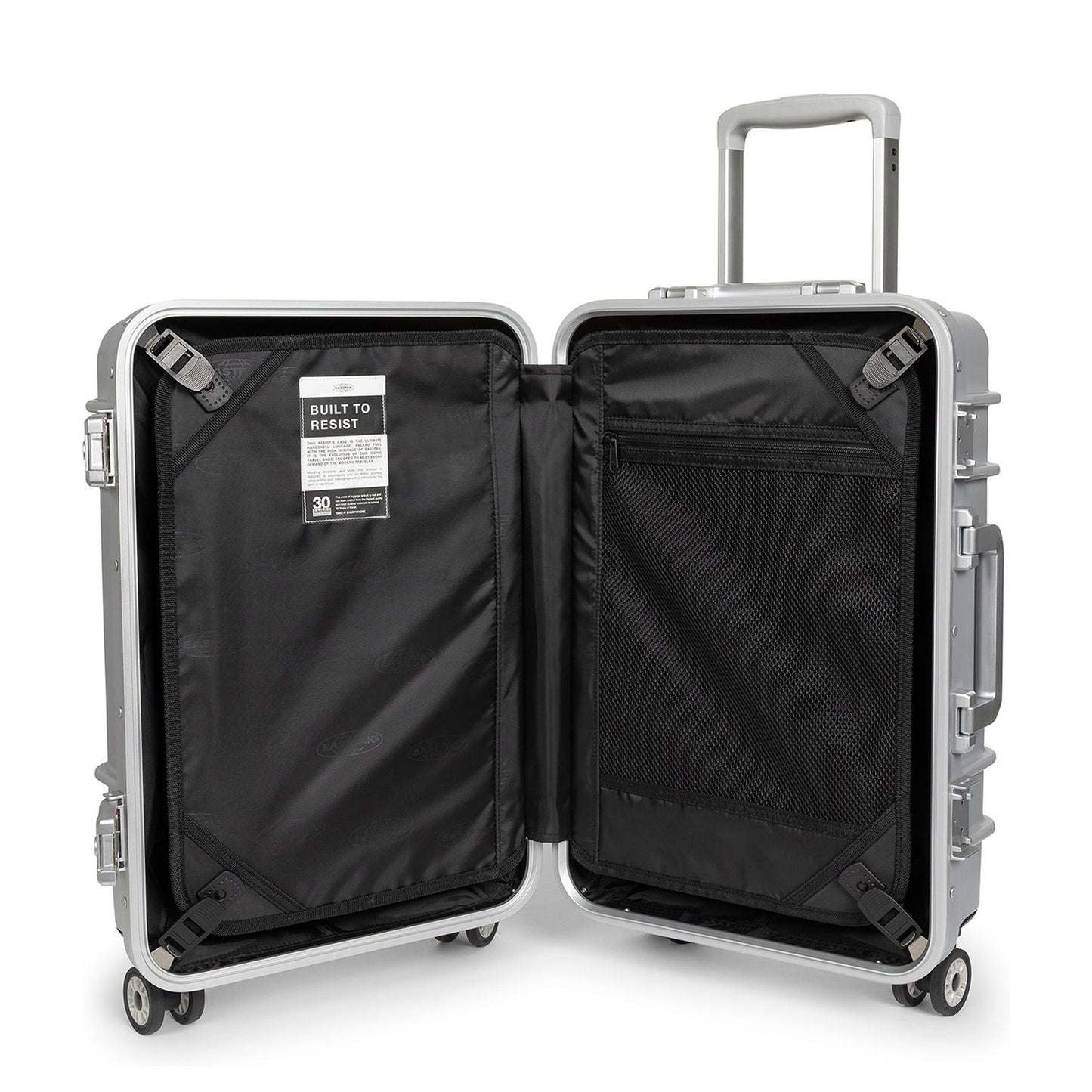 Eastpak Resist'r Case S Handbagage Spinner 55 cm - 34 liter - 55x36x23 cm -al silver