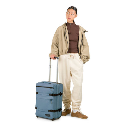 Eastpak Transit'r Plus S Handbagage Reistas 2 Wielen 55 cm - Tarpaulin - 38 liter - 55x35x23 cm - tarp dust blue