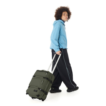 Eastpak Transit'r Plus S Handbagage Reistas 2 Wielen 55 cm - Tarpaulin - 38 liter - 55x35x23 cm - tarp forest