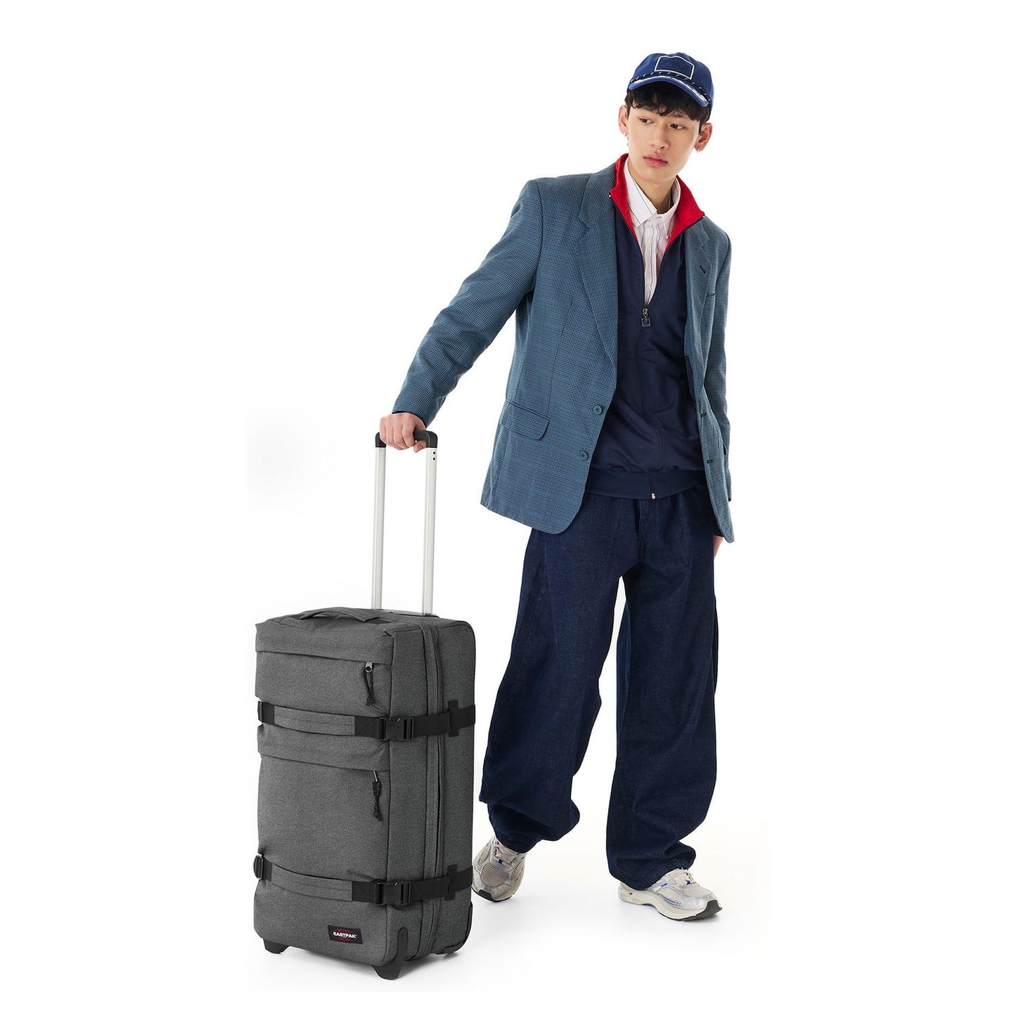 Eastpak Transit'r Plus M Reistas 2 Wielen 68 cm - 67 liter - 68x39x30 cm - black denim
