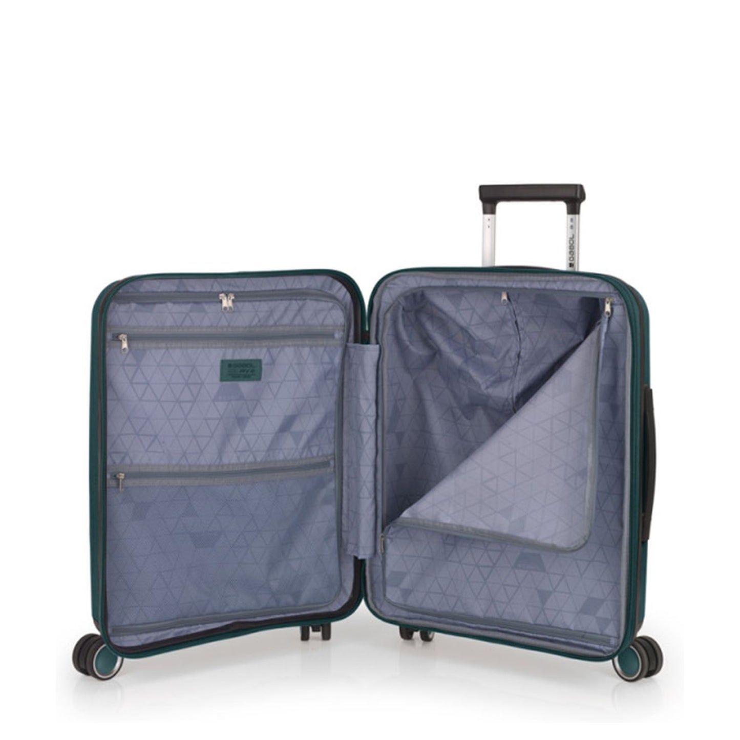 Gabol Brooklyn Handbagage Spinner 55 cm - 42 liter - 55x40x22 cm - donkergroen