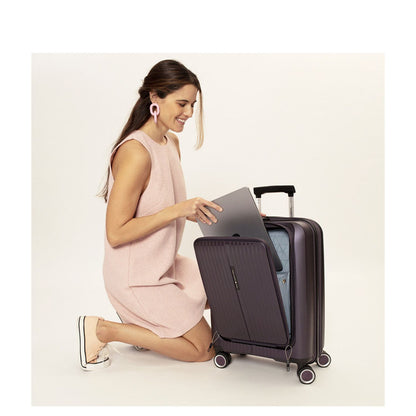 Gabol Brooklyn Handbagage Spinner 55 cm - 42 liter - met 15.6" laptopvak - 55x40x22 cm - donkergroen