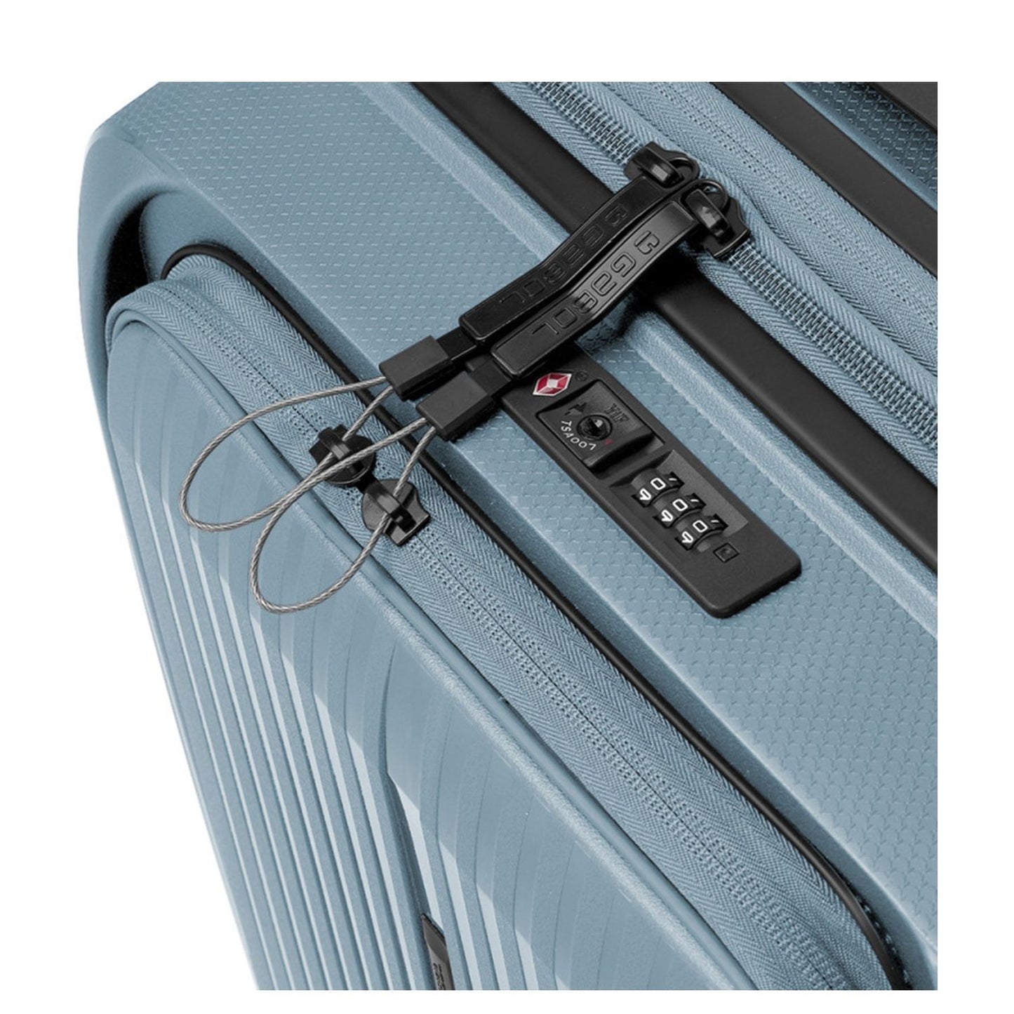 Gabol Brooklyn Handbagage Spinner 55 cm - 42 liter - met 15.6" laptopvak - 55x40x22 cm - lichtblauw