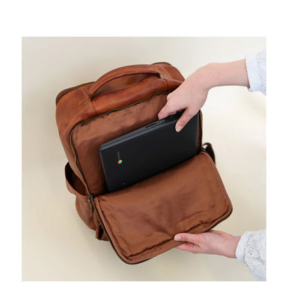 Bear Design Odin Laptoprugzak - 15.6" laptopvak - cognac