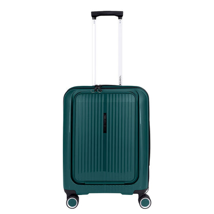 Gabol Brooklyn Handbagage Spinner 55 cm - 42 liter - met 15.6" laptopvak - 55x40x22 cm - donkergroen