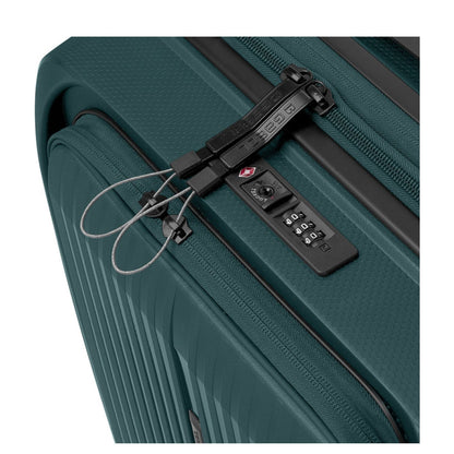 Gabol Brooklyn Handbagage Spinner 55 cm - 42 liter - met 15.6" laptopvak - 55x40x22 cm - donkergroen