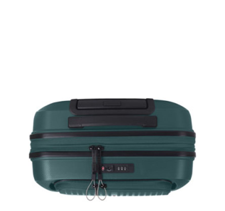 Gabol Brooklyn Handbagage Spinner 55 cm - 42 liter - met 15.6" laptopvak - 55x40x22 cm - donkergroen