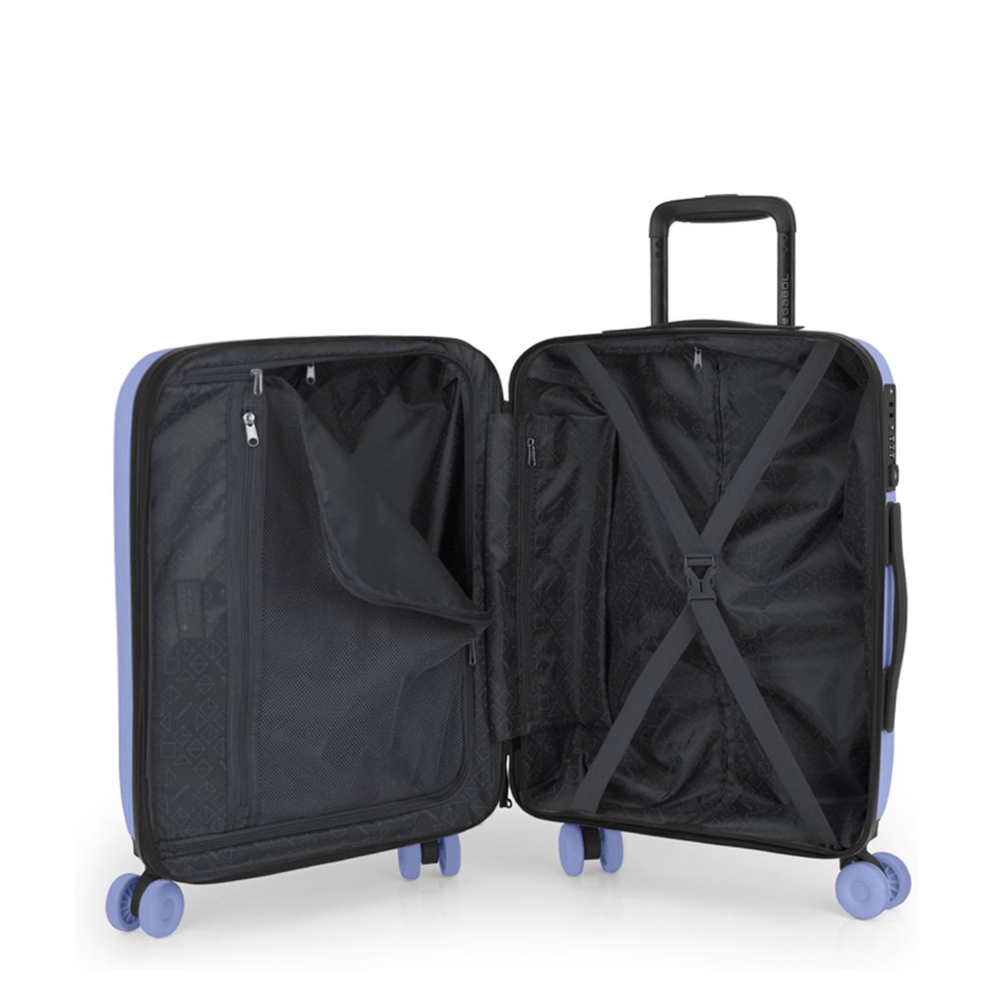 Gabol Pacific Handbagage Spinner 55 cm - 43 liter - 55x39x21 cm - lila