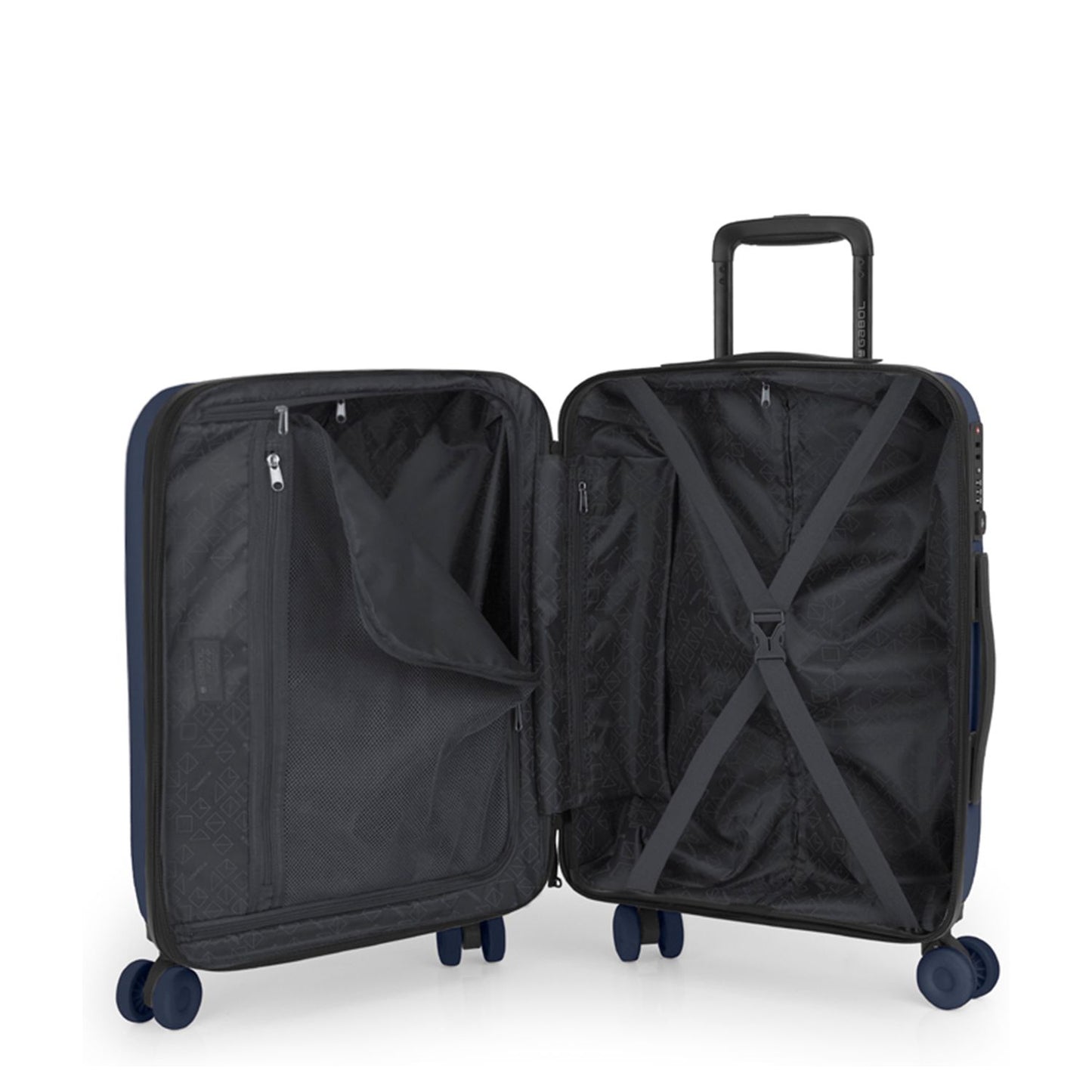 Gabol Pacific Handbagage Spinner 55 cm - 43 liter - 55x39x21 cm - donkerblauw