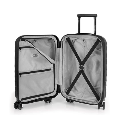 Gabol Soho Handbagage Spinner 55 cm - Uitbreidbaar 35 /40 liter - 55x35x21/24 cm - zwart