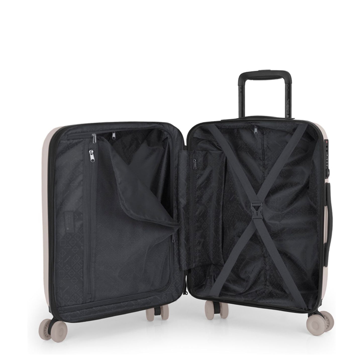 Gabol Pacific Handbagage Spinner 55 cm - 43 liter - 55x39x21 cm - beige