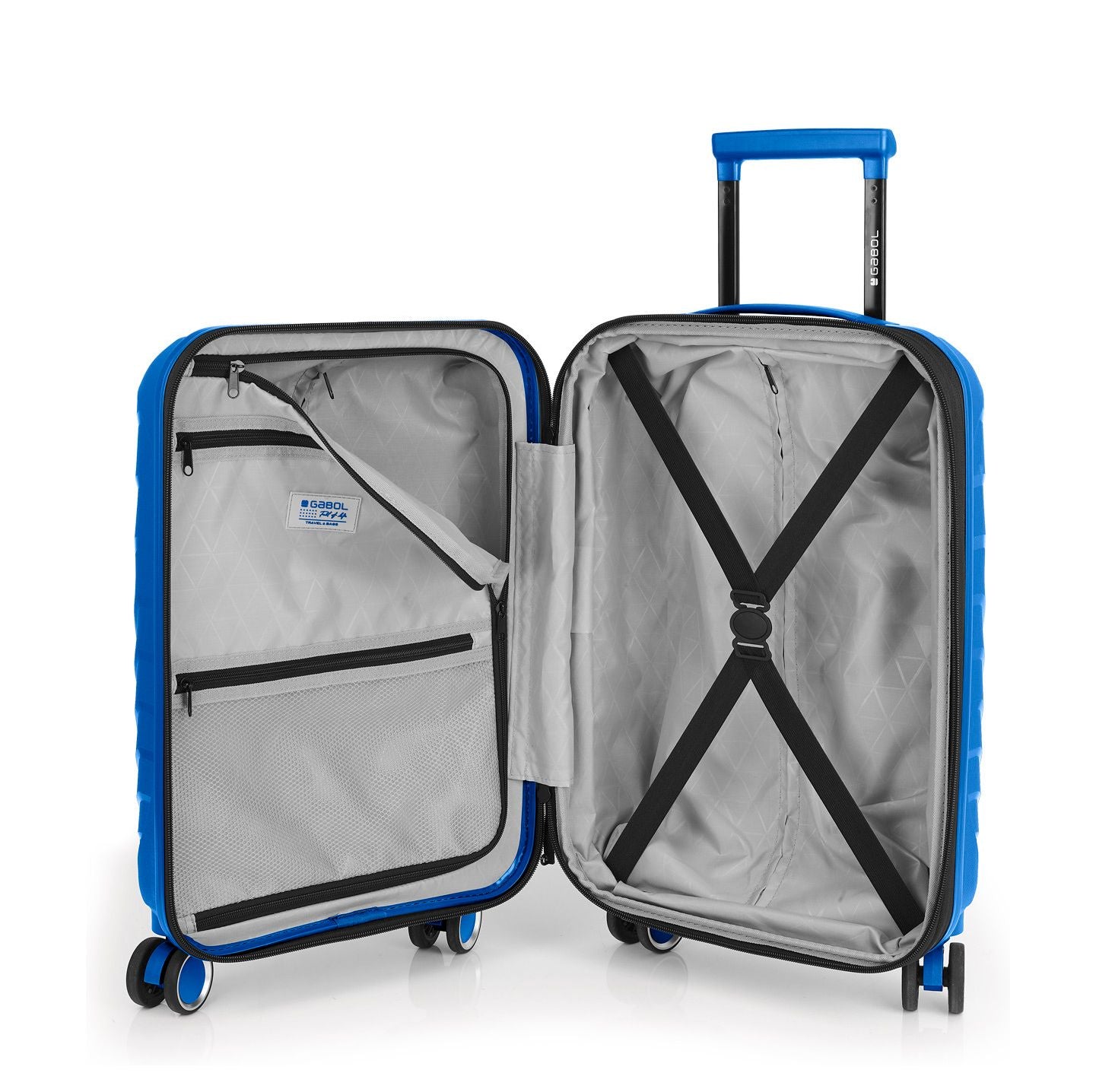 Gabol Soho Handbagage Spinner 55 cm - Uitbreidbaar 35 /40 liter - 55x35x21/24 cm - blauw