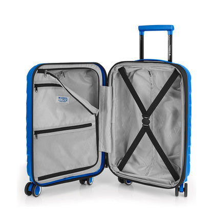 Gabol Soho Handbagage Spinner 55 cm - Uitbreidbaar 35 /40 liter - 55x35x21/24 cm - blauw