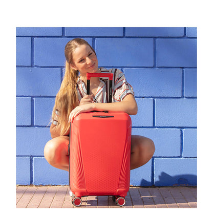 Gabol Soho Handbagage Spinner 55 cm - Uitbreidbaar 35 /40 liter - 55x35x21/24 cm - rood