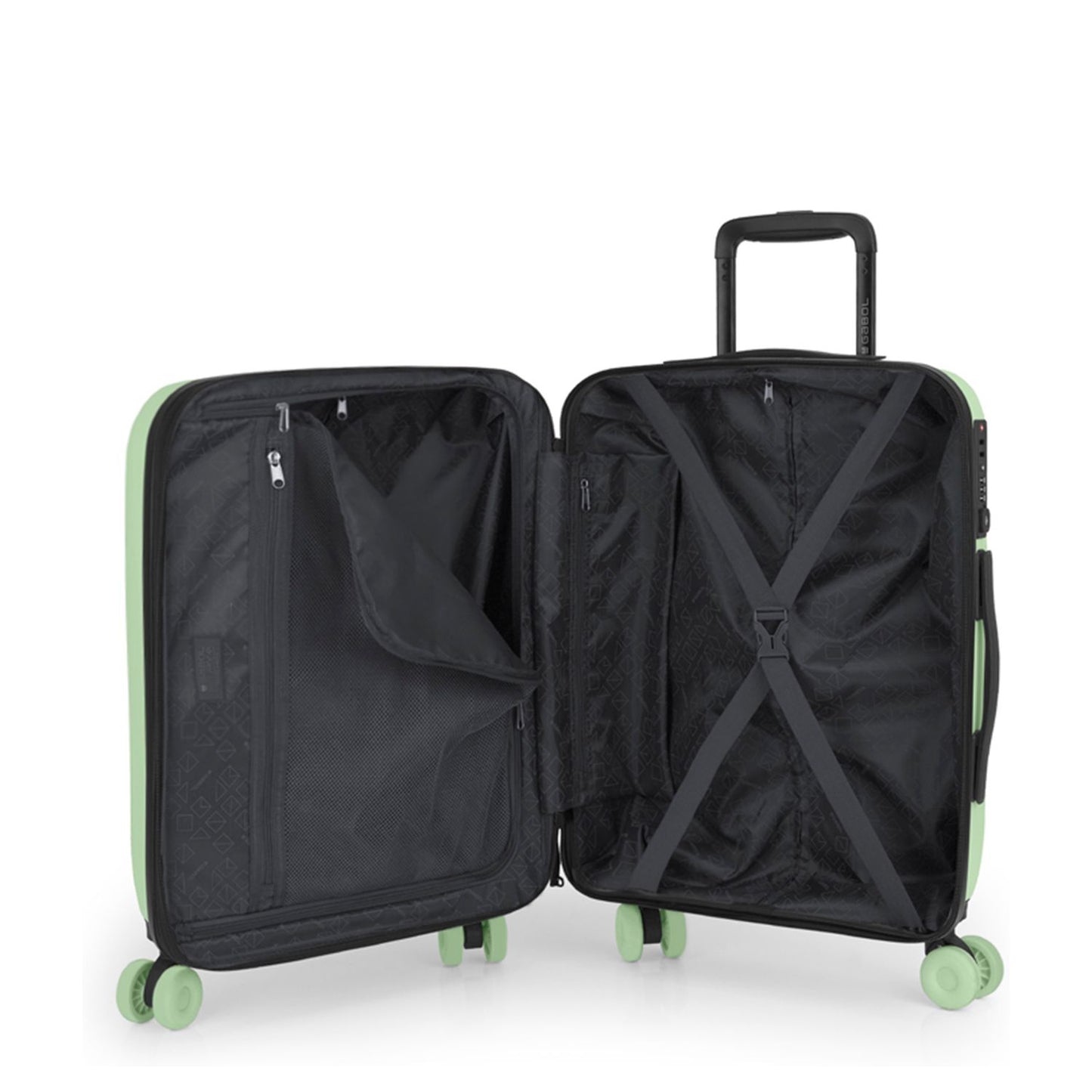 Gabol Pacific Handbagage Spinner 55 cm - 43 liter - 55x39x21 cm - mintgroen