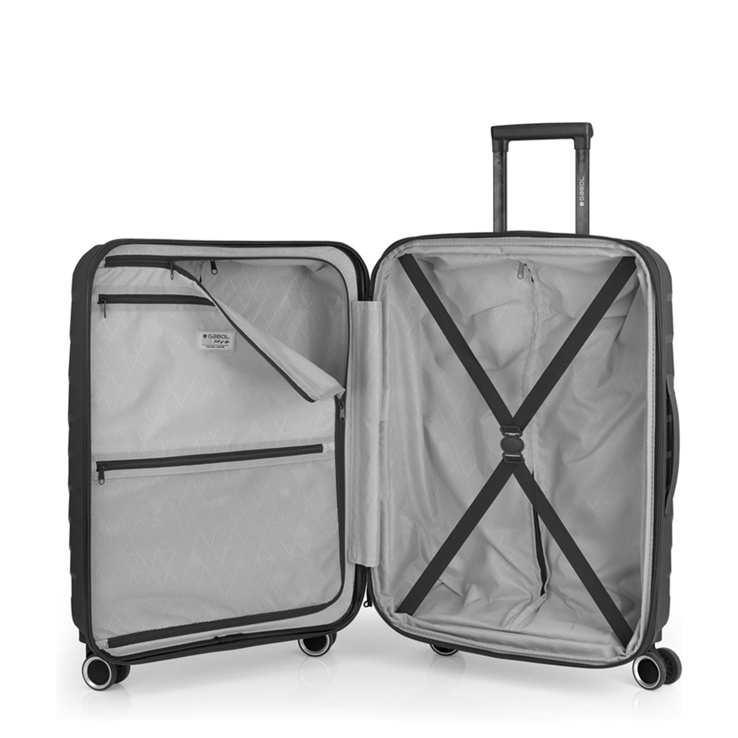Gabol Soho Spinner 66 cm - Uitbreidbaar 71/83 liter - 66x44x28/32 cm - zwart