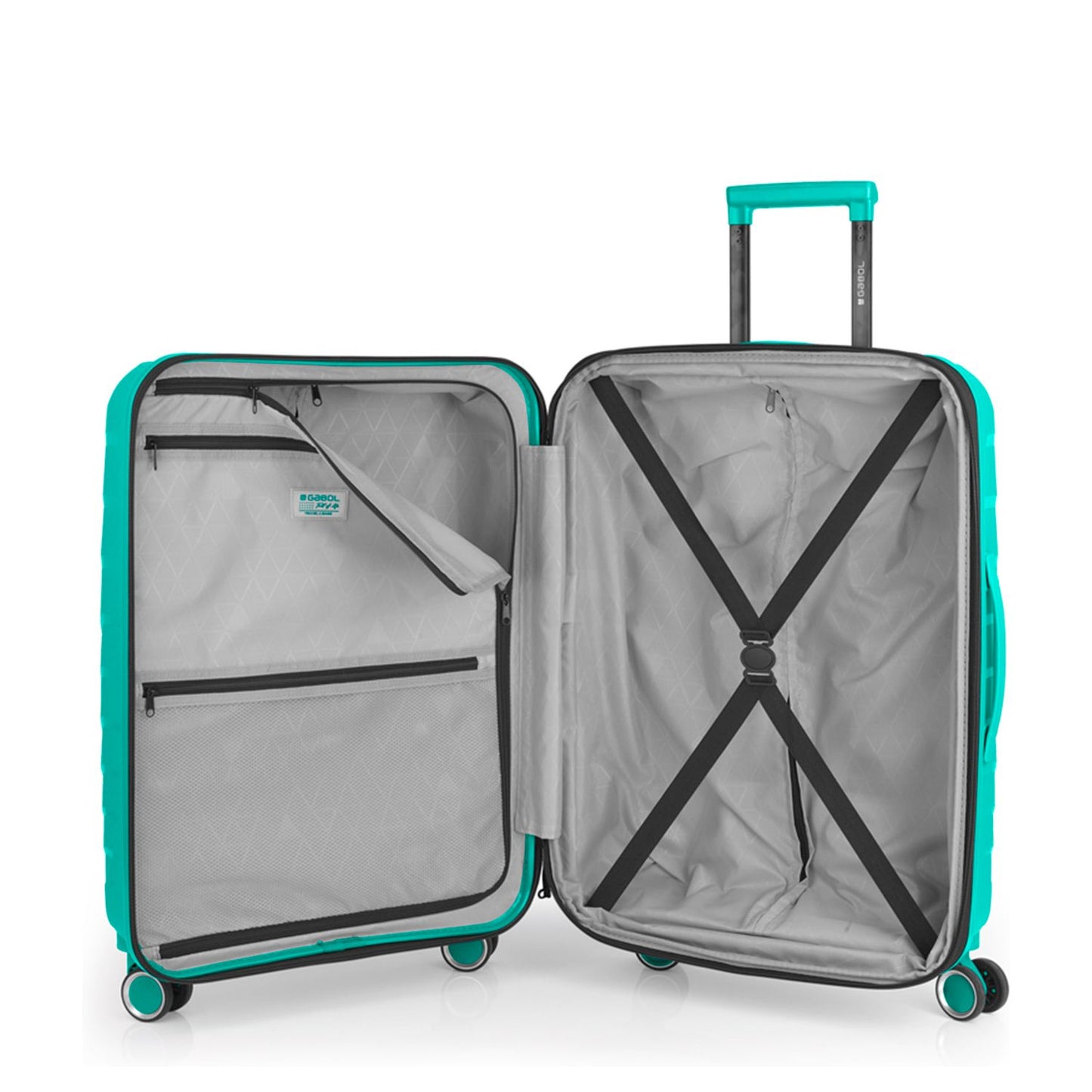 Gabol Soho Spinner 66 cm - Uitbreidbaar 71/83 liter - 66x44x28/32 cm - turquoise