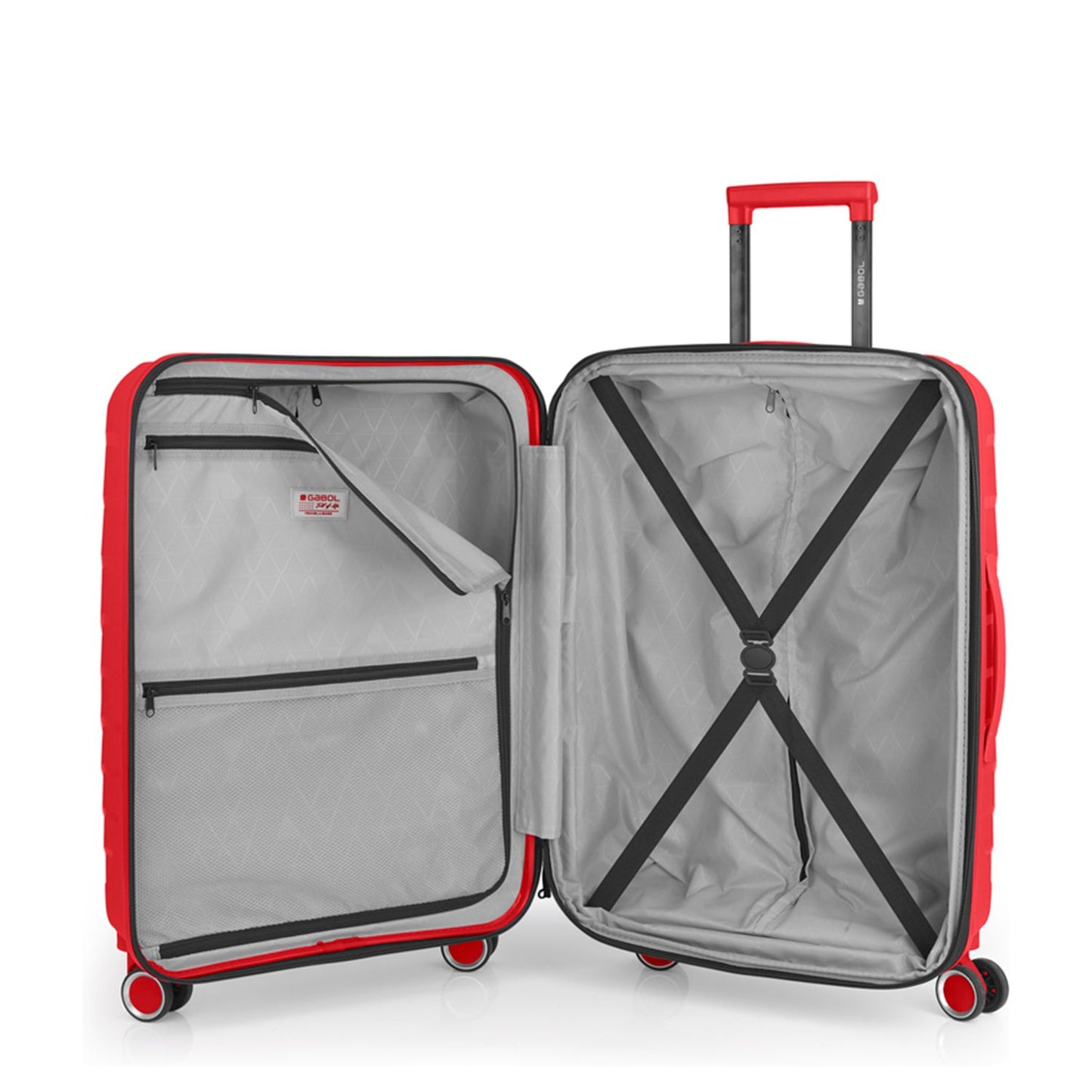 Gabol Soho Spinner 66 cm - Uitbreidbaar 71/83 liter - 66x44x28/32 cm - rood