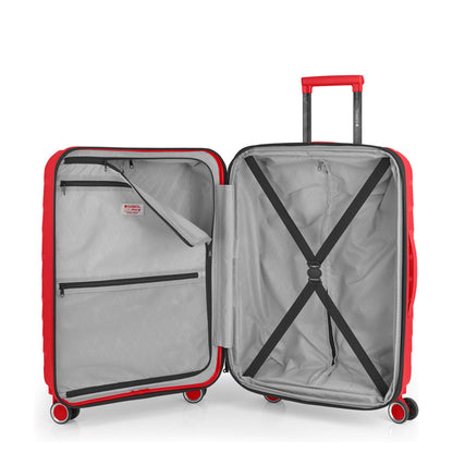 Gabol Soho Spinner 66 cm - Uitbreidbaar 71/83 liter - 66x44x28/32 cm - rood