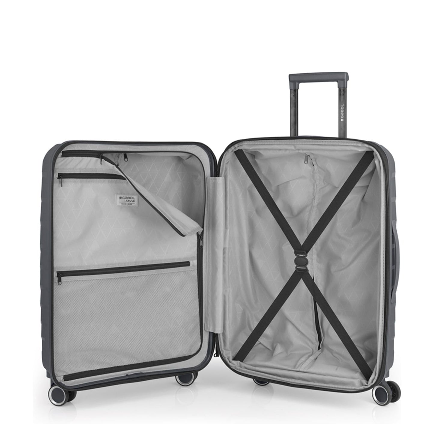 Gabol Soho Spinner 66 cm - Uitbreidbaar 71/83 liter - 66x44x28/32 cm - grijs