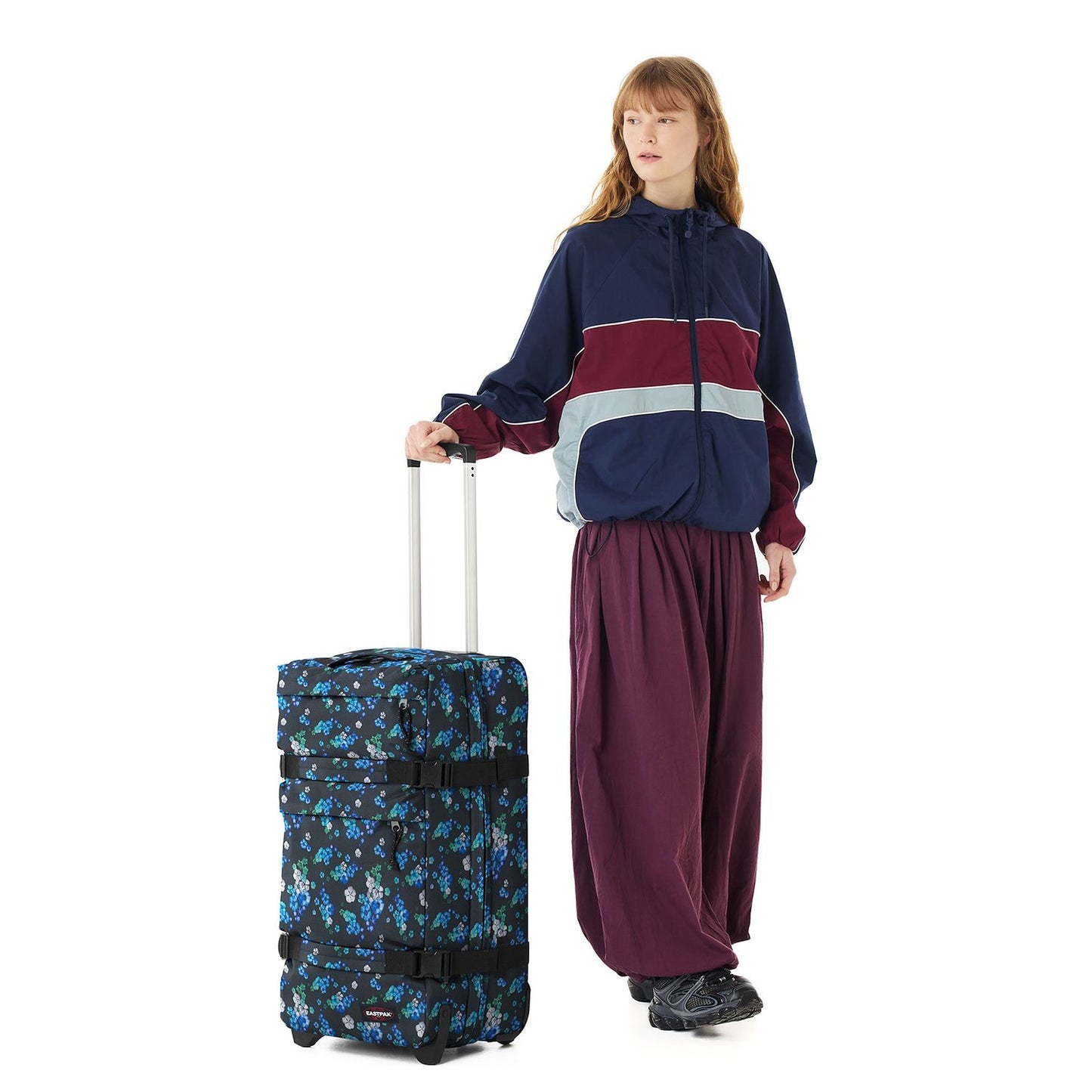 Eastpak Transit'r Plus M Reistas 2 Wielen 68 cm - 67 liter - 68x39x30 cm - floral bloom black