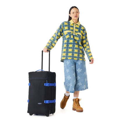 Eastpak Tranverz M Reistas 2 Wielen 67cm - 78 liter - 67x35.35x30 cm - kontrast black blue