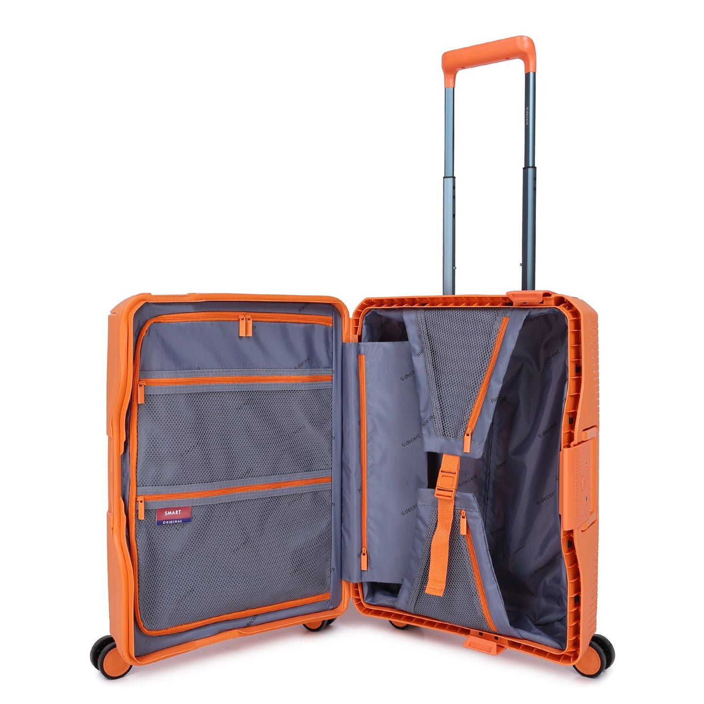 Decent Smart Handbagage Spinner 55 cm - 40 liter - 55x40x20 cm - oranje
