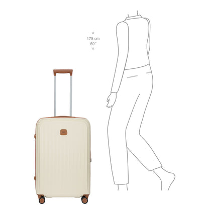 Bric's Taormina Spinner 69 cm - Uitbreidbaar 77/84 liter - 69x47x26/30 cm - cream