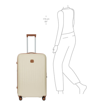 Bric's Taormina Spinner 75 cm - Uitbreidbaar 100/107 liter - 75x52x28/32 cm - cream