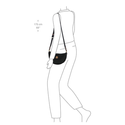 Bric's X-Collection Moon Bag Schoudertas zwart