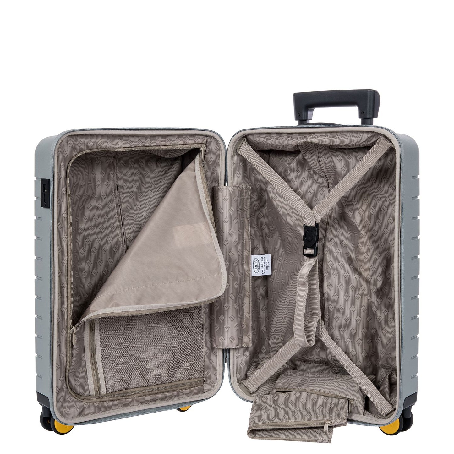 Bric's Ulisse Handbagage Spinner 55 cm - 37 liter - 55x37x20 cm - grijs