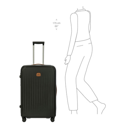 Bric's Taormina Spinner 75 cm - Uitbreidbaar 100/107 liter - 75x52x28/32 cm - olive