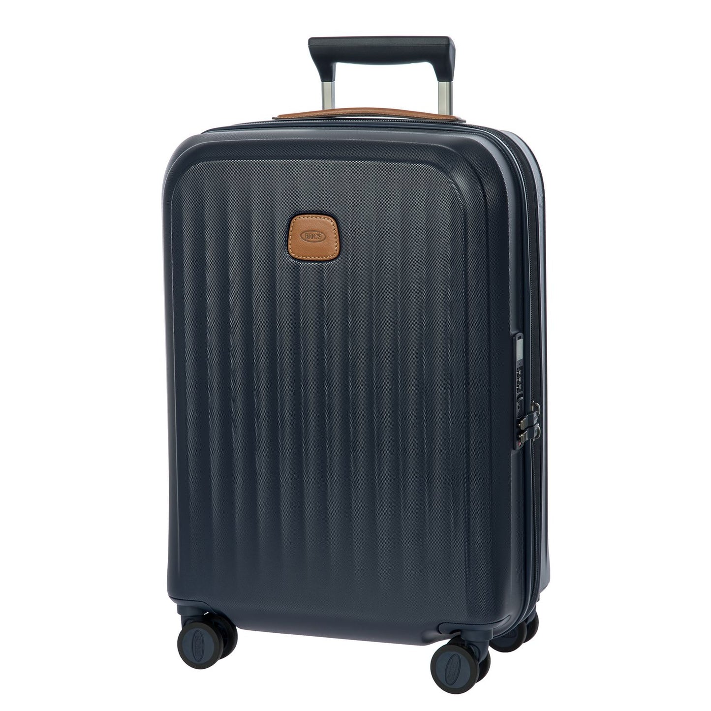 Bric's Taormina Handbagage Spinner 55 cm - Uitbreidbaar 42/49 liter - 55x40x22/26 cm - blauw