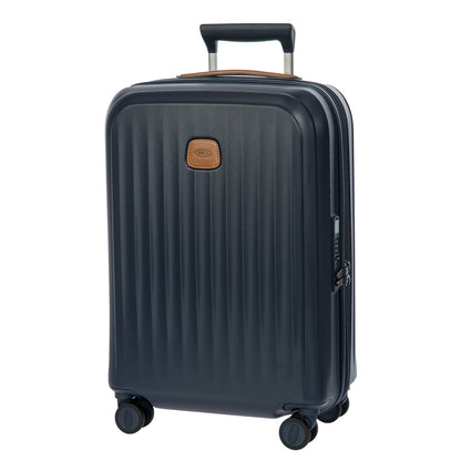 Bric's Taormina Handbagage Spinner 55 cm - Uitbreidbaar 42/49 liter - 55x40x22/26 cm - blauw