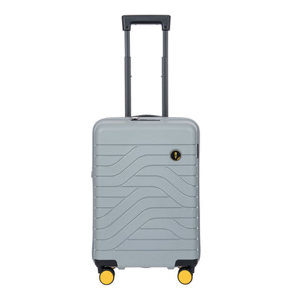 Bric's Ulisse Handbagage Spinner 55 cm - Uitbreidbaar 42/50 liter - 55x37x23/27 cm - grijs