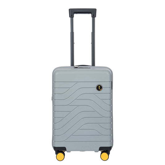 Bric's Ulisse Handbagage Spinner 55 cm - Uitbreidbaar 42/50 liter - 55x37x23/27 cm - grijs