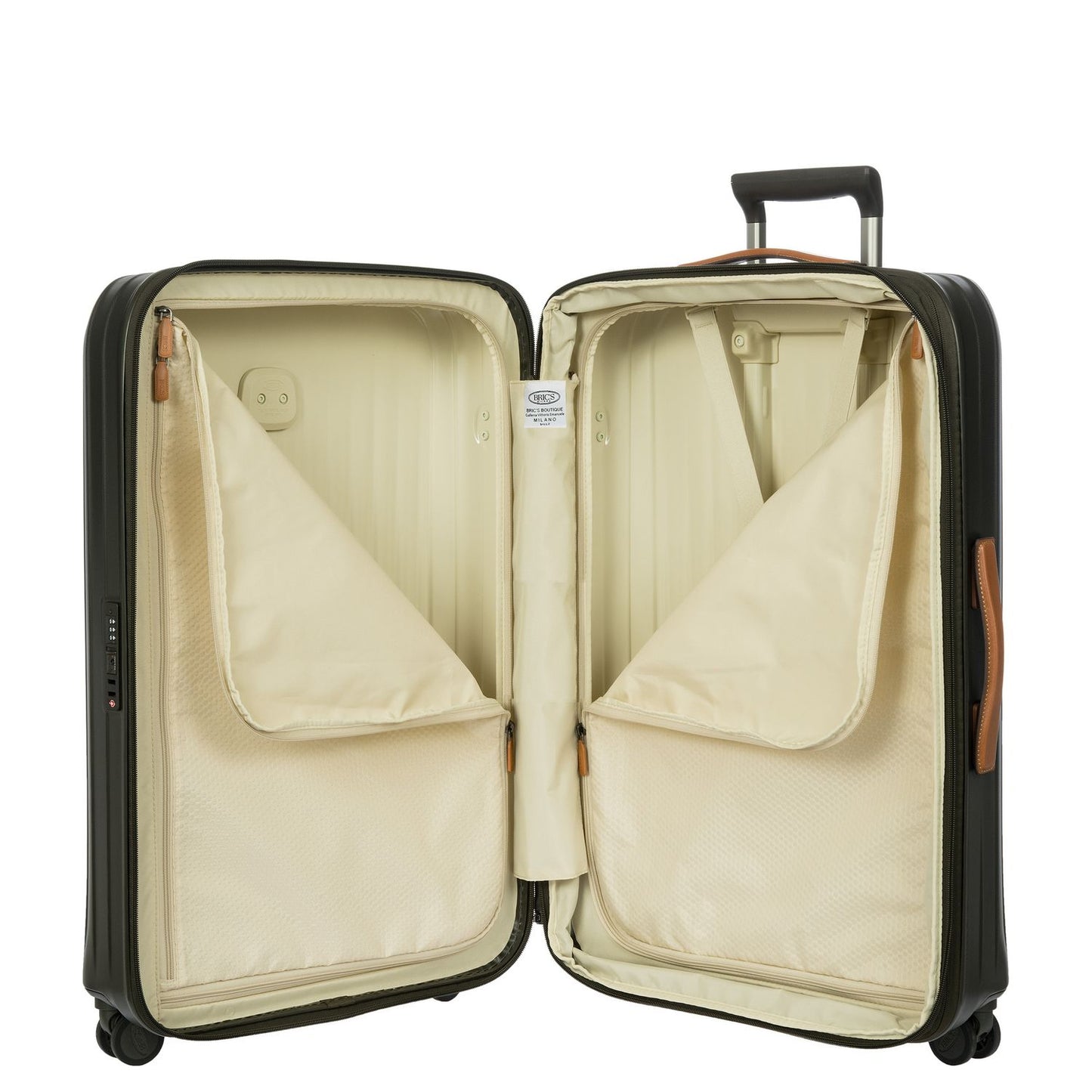 Bric's Taormina Spinner 75 cm - Uitbreidbaar 100/107 liter - 75x52x28/32 cm - olive