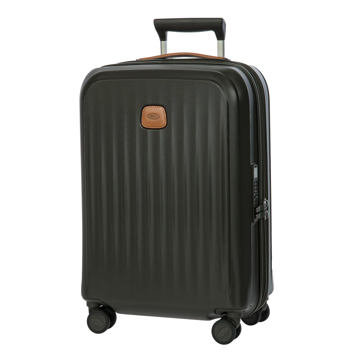 Bric's Taormina Handbagage Spinner 55 cm - Uitbreidbaar 42/49 liter - 55x40x22/26 cm - olive