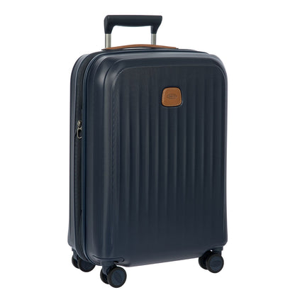 Bric's Taormina Handbagage Spinner 55 cm - Uitbreidbaar 42/49 liter - 55x40x22/26 cm - blauw