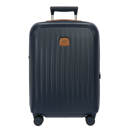 Bric's Taormina Handbagage Spinner 55 cm - Uitbreidbaar 42/49 liter - 55x40x22/26 cm - blauw
