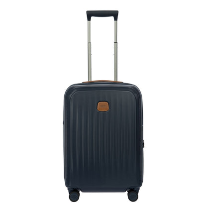 Bric's Taormina Handbagage Spinner 55 cm - Uitbreidbaar 42/49 liter - 55x40x22/26 cm - blauw
