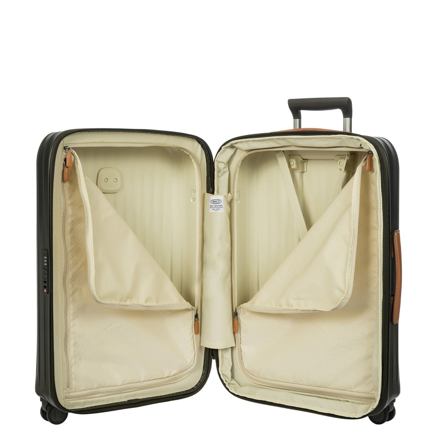 Bric's Taormina Spinner 69 cm - Uitbreidbaar 77/84 liter - 69x47x26/30 cm - olive