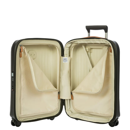 Bric's Taormina Handbagage Spinner 55 cm - Uitbreidbaar 42/49 liter - 55x40x22/26 cm - olive
