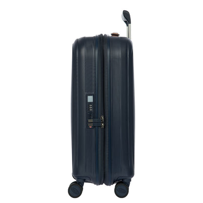 Bric's Taormina Handbagage Spinner 55 cm - Uitbreidbaar 42/49 liter - 55x40x22/26 cm - blauw