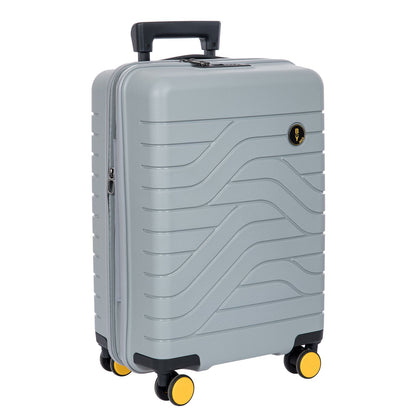 Bric's Ulisse Handbagage Spinner 55 cm - Uitbreidbaar 42/50 liter - 55x37x23/27 cm - grijs