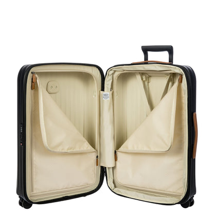 Bric's Taormina Spinner 69 cm - Uitbreidbaar 77/84 liter - 69x47x26/30 cm - zwart