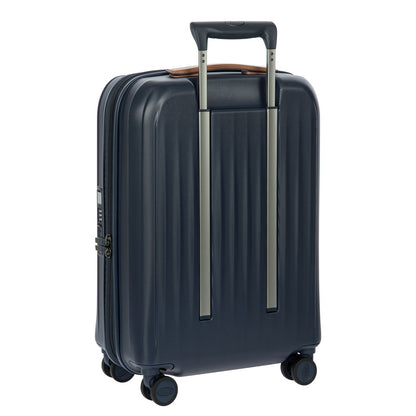 Bric's Taormina Handbagage Spinner 55 cm - Uitbreidbaar 42/49 liter - 55x40x22/26 cm - blauw