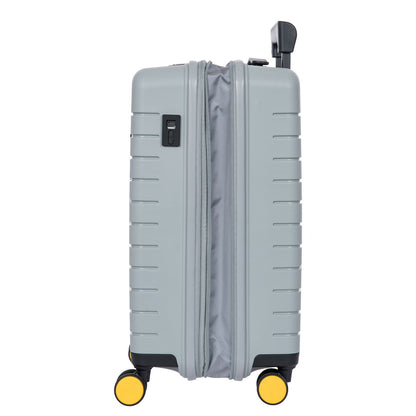 Bric's Ulisse Handbagage Spinner 55 cm - Uitbreidbaar 42/50 liter - 55x37x23/27 cm - grijs