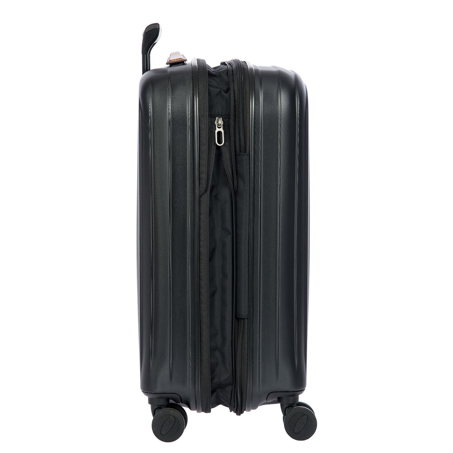 Bric's Taormina Handbagage Spinner 55 cm - Uitbreidbaar 42/49 liter - 55x40x22/26 cm - zwart