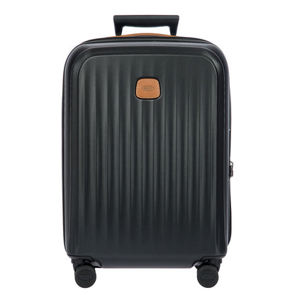 Bric's Taormina Handbagage Spinner 55 cm - Uitbreidbaar 42/49 liter - 55x40x22/26 cm - zwart